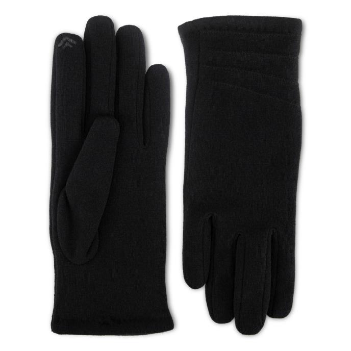 Isotoner® Ladies Thermal Glove With SmarTouch Black Extra Image 2